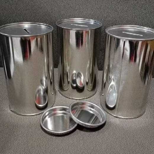 Celengan Kaleng Polos Viral Small 14 x 8 cm