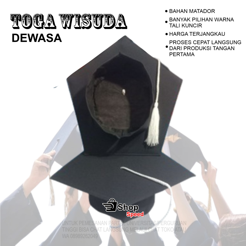 TOGA WISUDA//TOGA WISUDA SARJANA//TOGA SARJANA//TOGA//TOPI TOGA SARJANA
