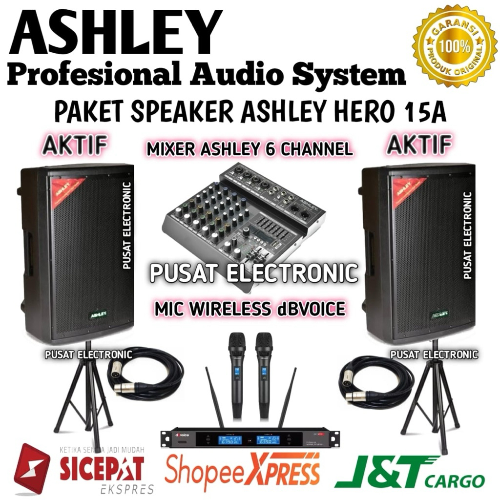 Speaker Sound system Ashley Hero 15a Speaker 15inch Original
