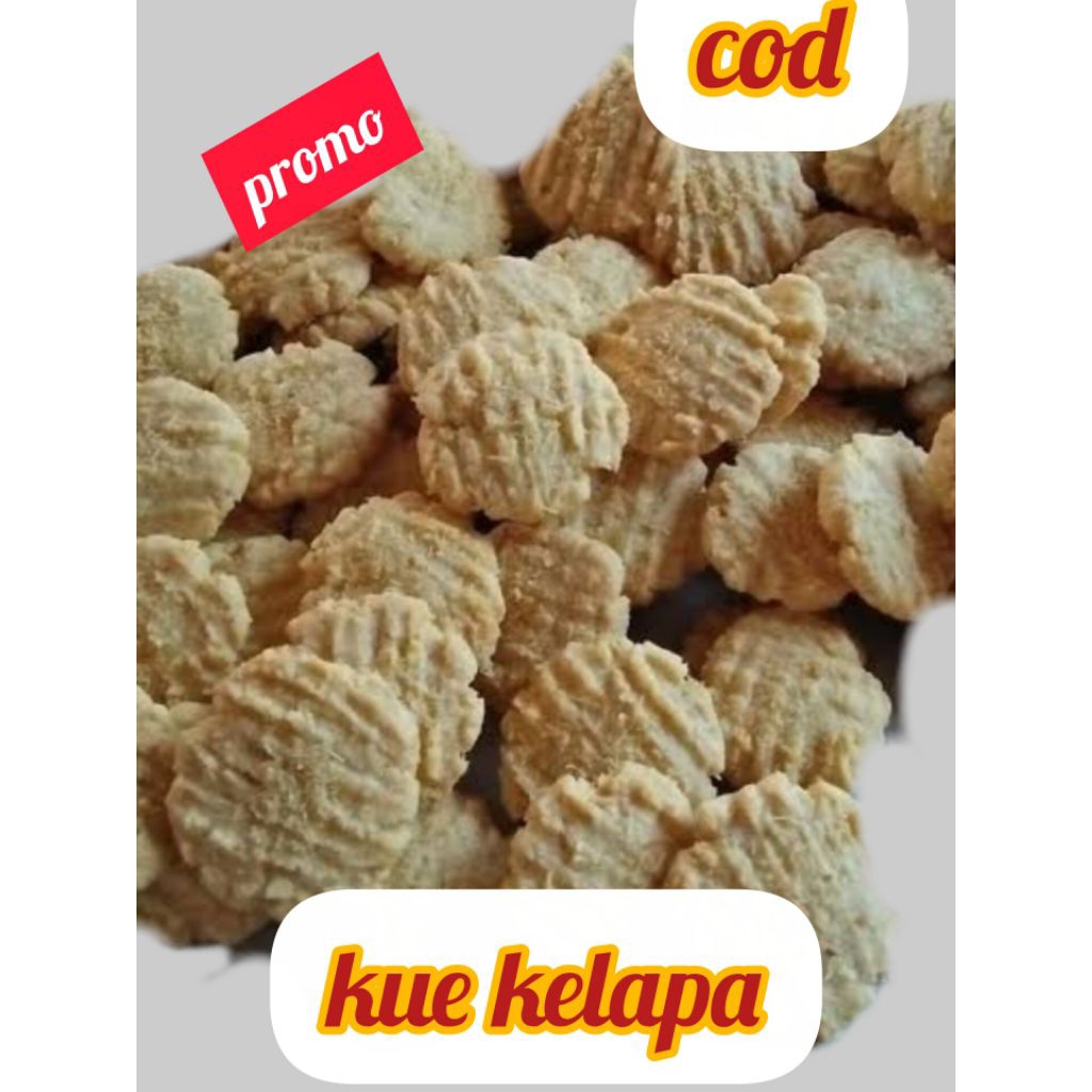 

kue kering kue kelapa, bundamairacookies berat 500g