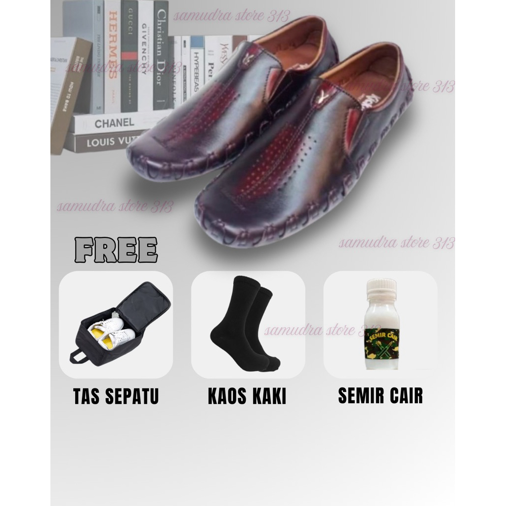 SEPATU PRIA FULL KULIT | SEPATU CASUAL | SEPATU SOL TANAM