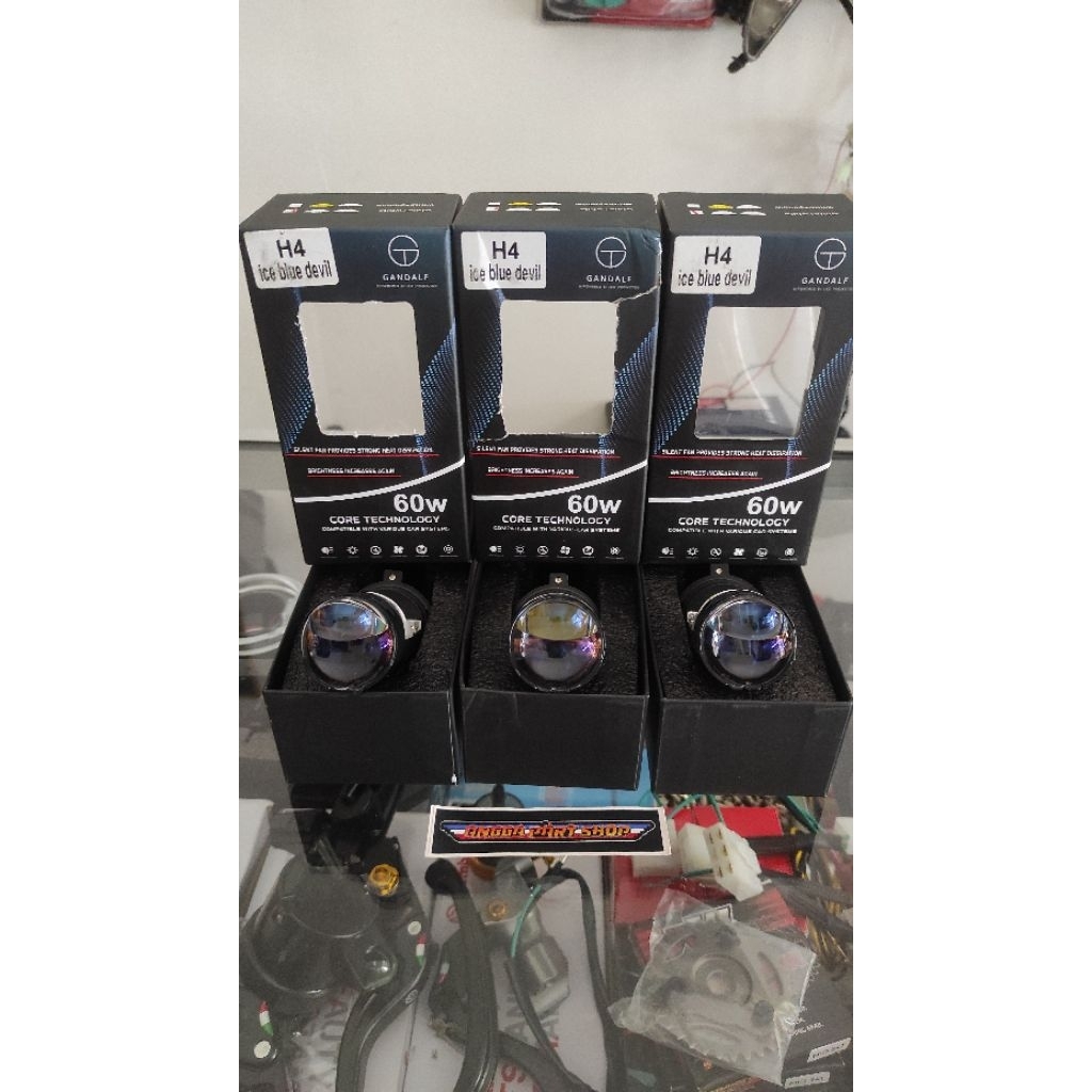 MINI BILED H4 60WATT DEMON ICE BLUE
