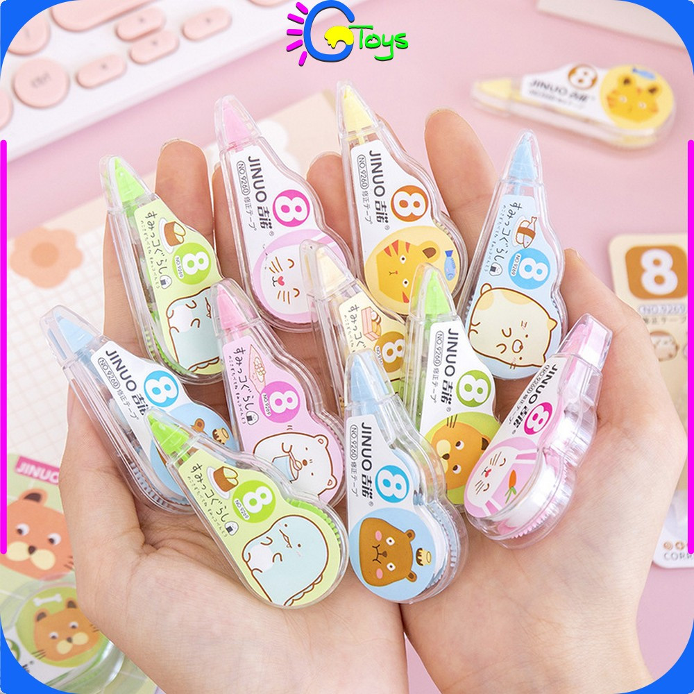 

EC CR-A75 Correction Tape Students Tipex Kertas Perlengkapan Sekolah Karakter Hewan Lucu / Tipex Roll Pita Koreksi Serbaguna / Tipe-X Kertas Mini Karakter Import