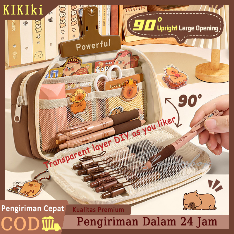 

COD Kapibara Capybara Tempat alat tulis kotak pensil aesthetic Tas PenaTempat Pencil Tas Pensil kapasitas besar Tas Kotak Pensil Kapibara Tempat Pensil untuk SD - Kotak Penyimpanan Multifungsi untuk SMP-SMA, Hadiah Masuk Sekolah untuk Anak Laki-Laki dan P