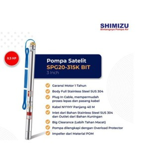 SHIMIZU - POMPA SPG20-315K BIT GARANSI RESMI