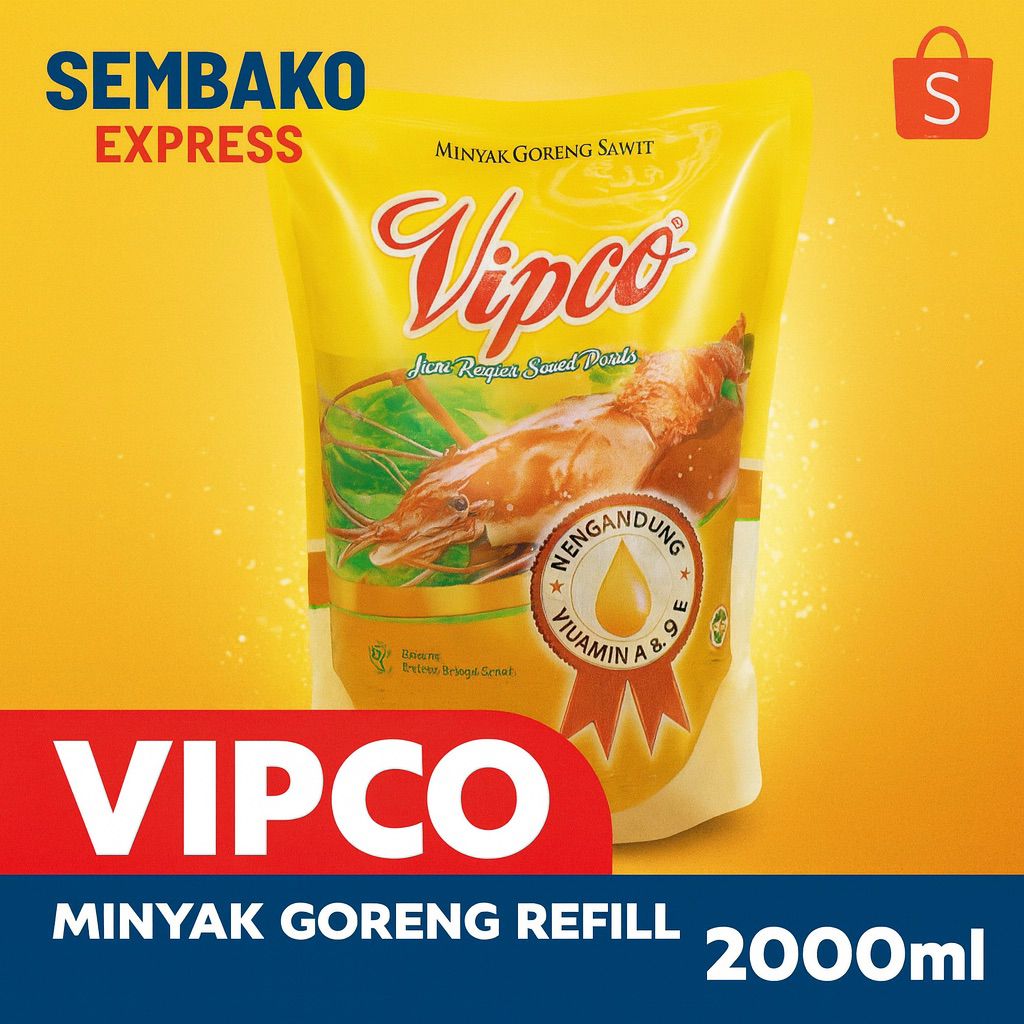 

Vipco Minyak Goreng Refill 2L – Sawit Berkualitas Tinggi dengan Vitamin A, D, dan E
