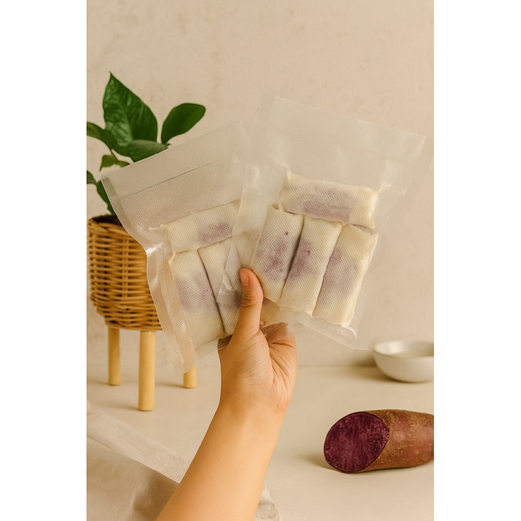 Lumpia ubi ungu lumer