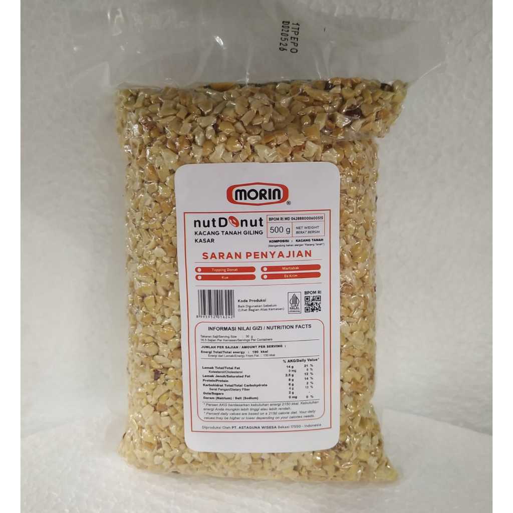 

Morin Kacang Sangrai Nut Donut 500 gram - Kacang Sangrai Oven