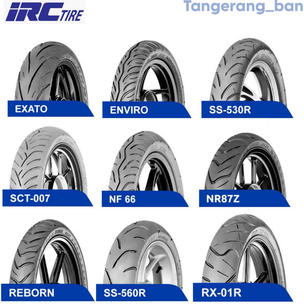 ORIGINAL & BARU BAN IRC TIRE TUBELESS PREMIUM RING 13, 14, Dan 17