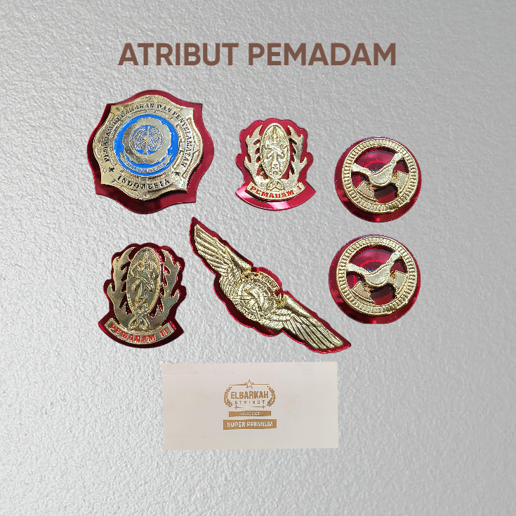Atribut/Pin Pemadam/Damkar Lengkap dan Premium