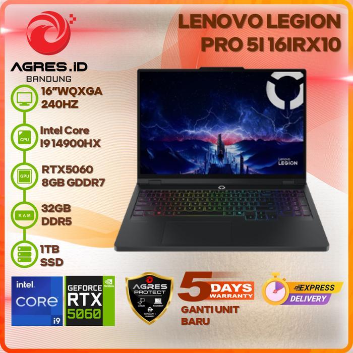 LENOVO LEGION PRO 5I 16IRX10 I9 14900HX RTX5060 32GB 1TB 16" WQXGA IPS 240HZ