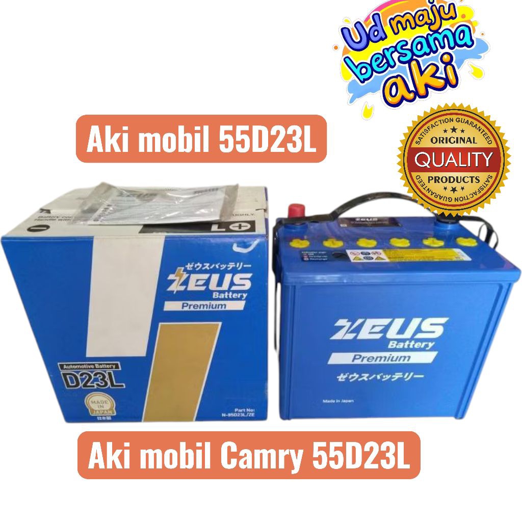 Aki Mobil 55D23L / 70D23L / 75D23L /80D23L Zeus Premium Japan  D23L  Battery