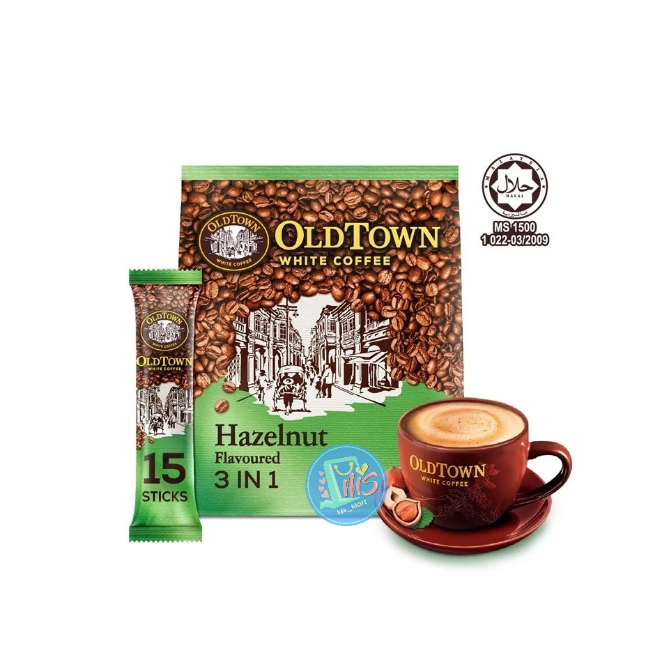 

Kopi OLD TOWN rasa Hazelnut Instant Premix 3in1 White Coffee ( 35g x 15 sachet )