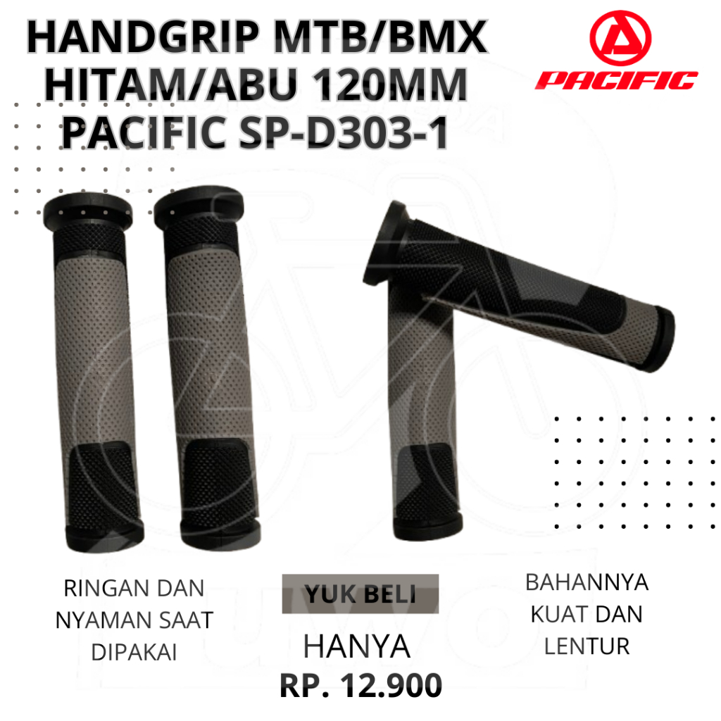 Handgrip Hanfat Handle Sepeda MTB BMX Panjang 12cm Handel Karet Lentur Grip Handfat Original PACIFIC