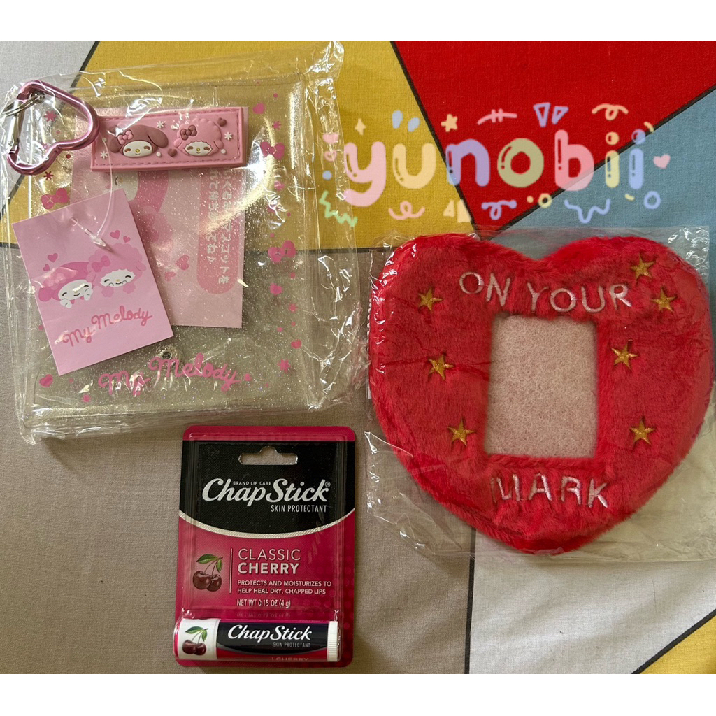 Chapstick lip cherry Haechan My Melody Pouch on your mark photo id cahol