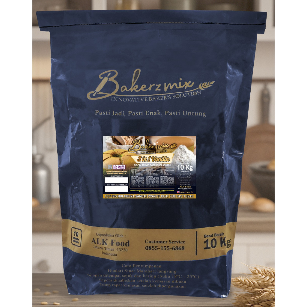 

Tepung Premix Multiguna Bakerzmix 3 in1 Vanilla 10kg
