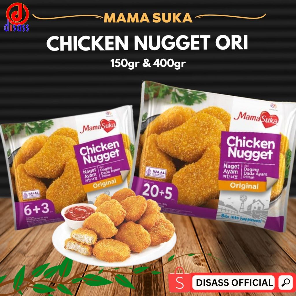 

MAMASUKA Original Chicken Nuggets 150gr / 400gr Ayam Tepung Frozen Food Siap Saji - DISASS JOGJA