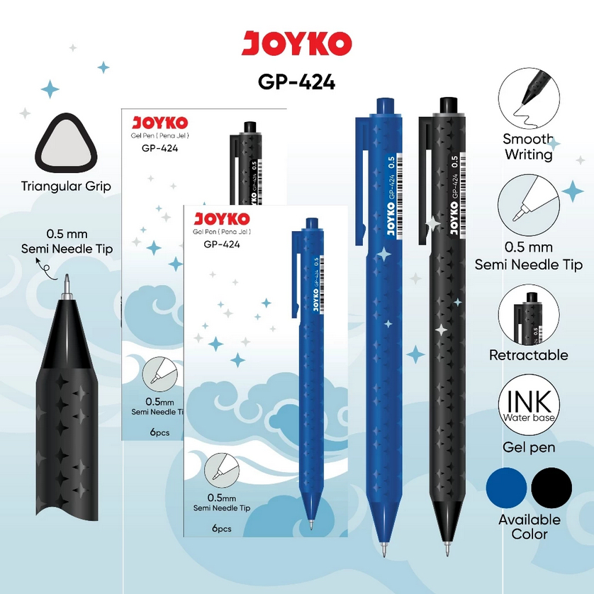 

JOYKO Gel Pen Pulpen Pena GP-424 0.5 mm