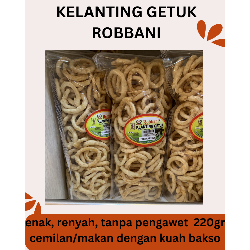 

kelanting getuk rabbani dari singkong renyak dan gurih 220 gr
