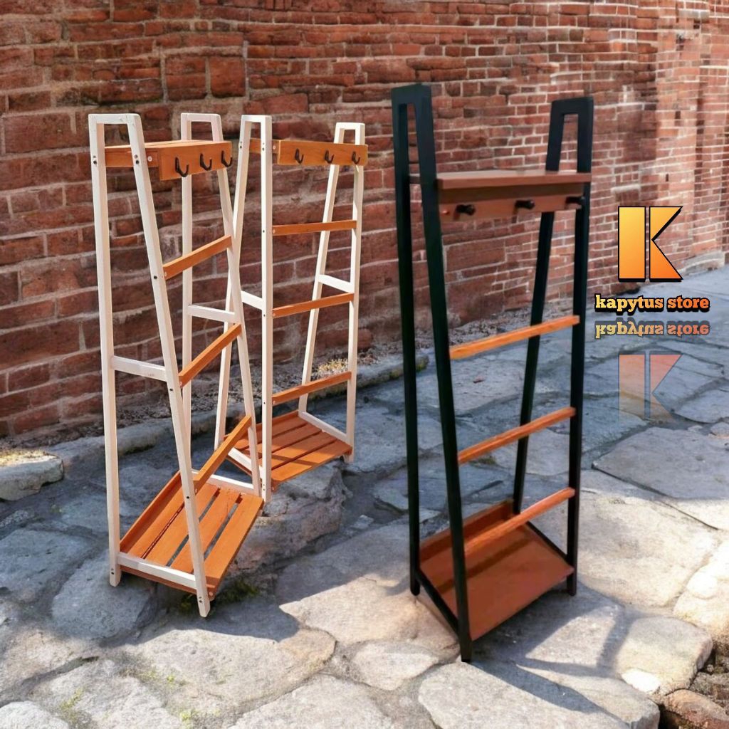 rak mukena /rak handuk/gantungan sarung sajadah /tangga serbaguna rak sarung dekorasi rumah