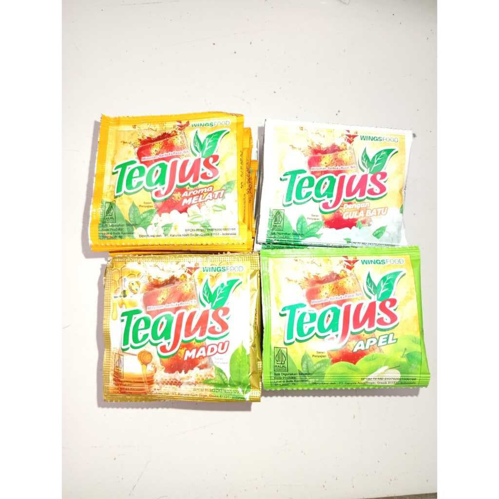 

Tea Jus Renceng 7g x10's Gula Batu/Apel/Melati/Lemon/Madu