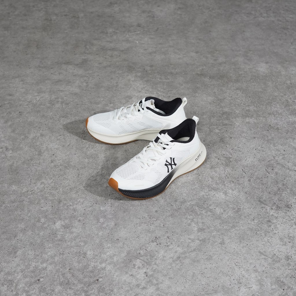 Sepatu MLB NY ATH FLOW BLACK WHITE SNEAKER 100% ORIGINAL