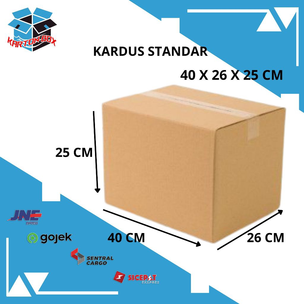 

Kardus Standar Box Packing 40x26x25 CM/Box polos/Kardus polos
