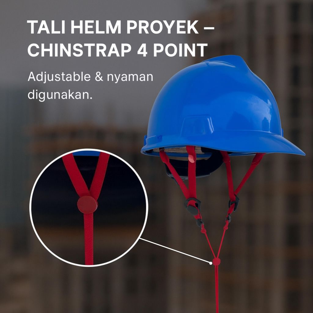 ￼Tali Helm/Tali Dagu/Tali Helm Safety/Tali Dagu/Chin Strap model Y/4 point