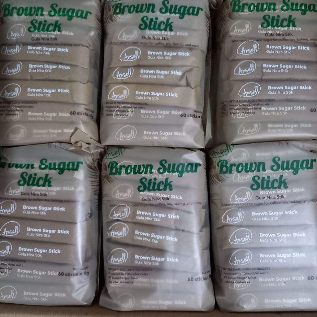 

Ansell Brown Sugar stick/Gula Nira stik(60stikx8gr)