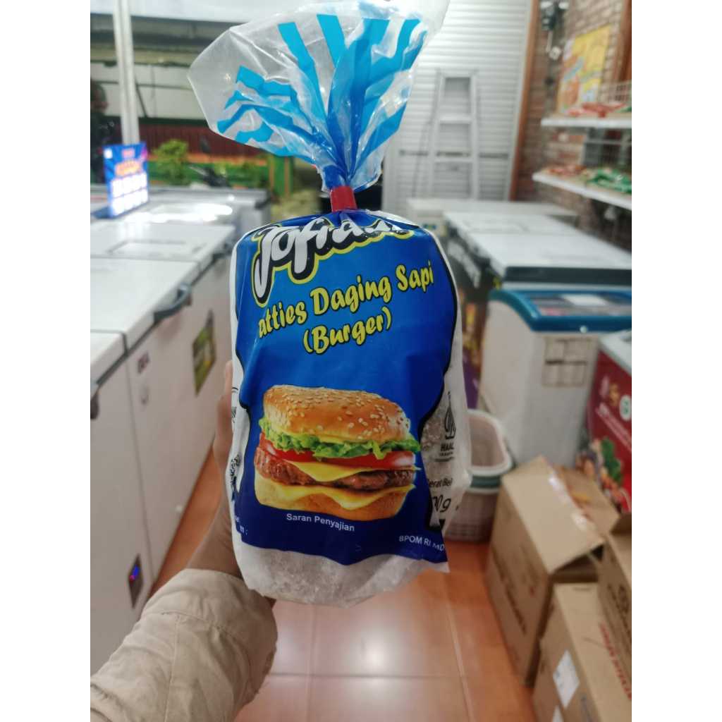 

Jofrans Beef Patties 900 Gram - Daging Burger Sapi