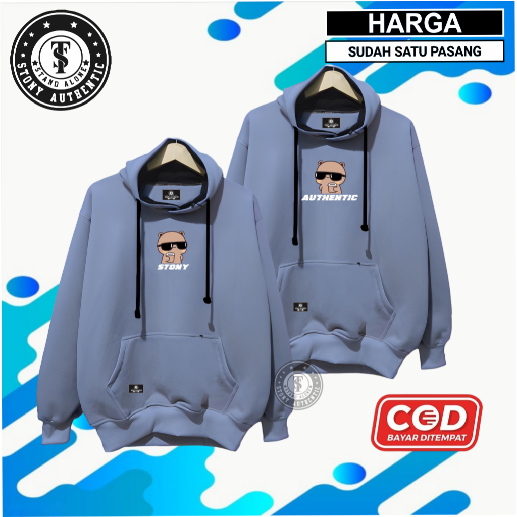 Hodie Couple Pasangan Hoodie Couple Sahabat Bahan Katun Flecee Terbaru Hoodie Distro Murah