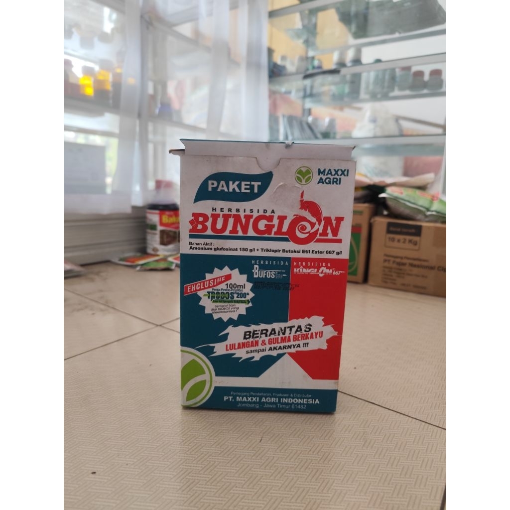 Paket Herbisida BUNGLON (BERANTAS LULANGAN DAN GULMA BERKAYU SAMPE AKAR)