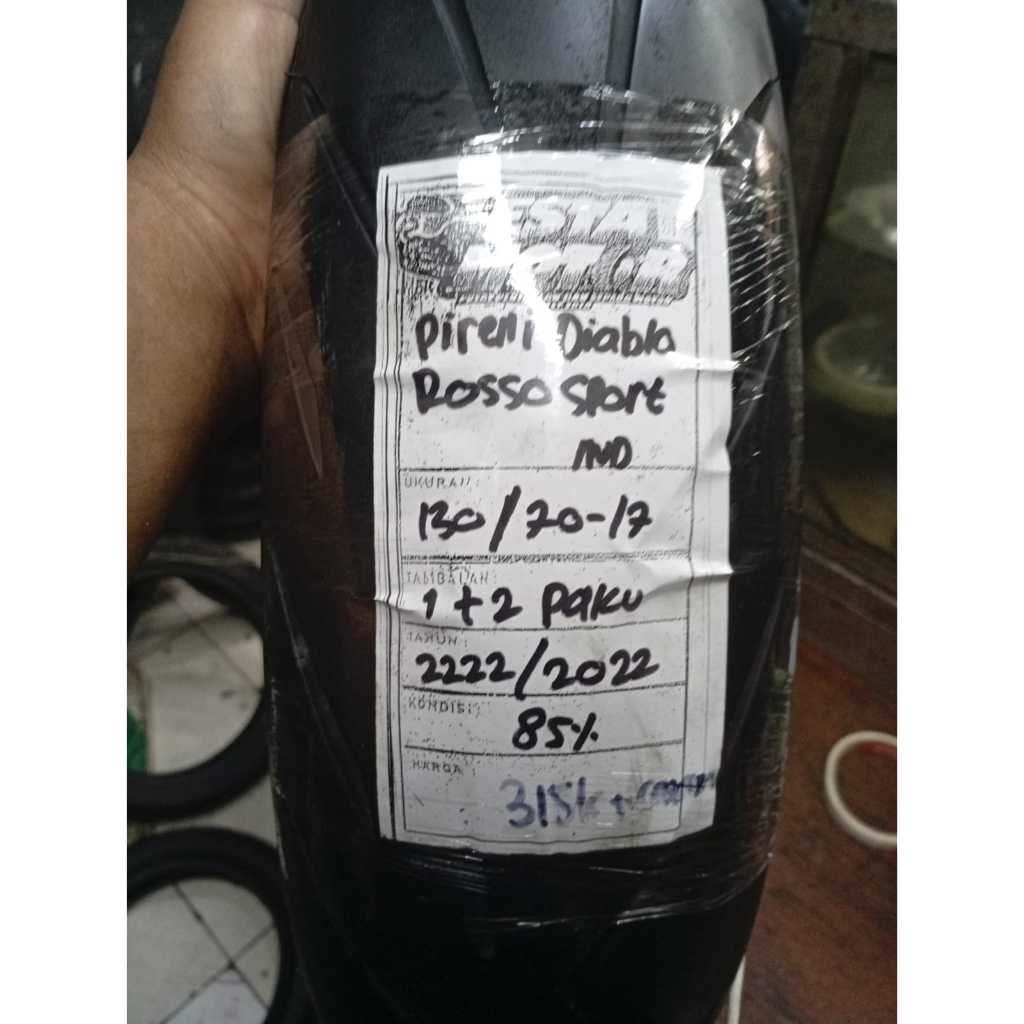 BAN COPOTAN PIRELLI DIABLO ROSSO SPORT RING 17 UKURAN 130 70 17 KODE2222