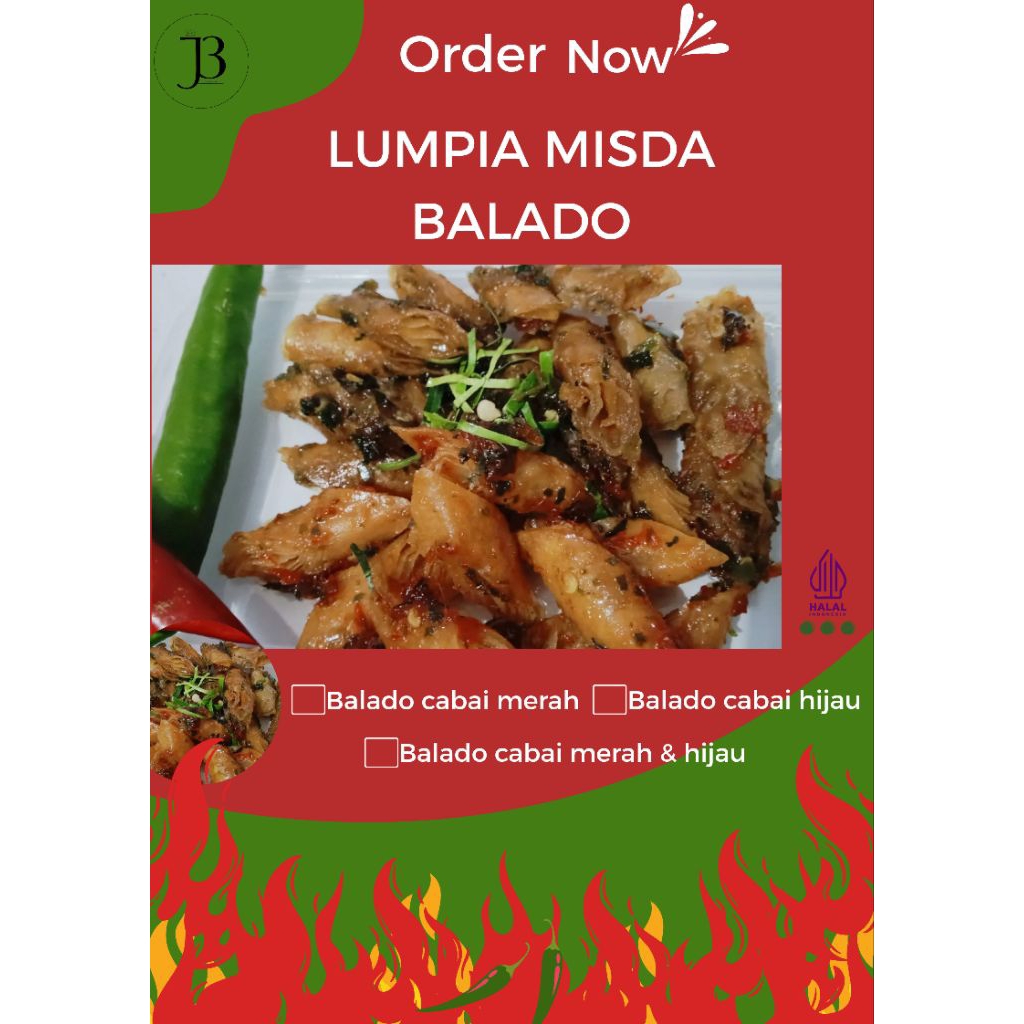 

LUMPIA MISDA BALADO JB HARGA GLOSIR MURAH