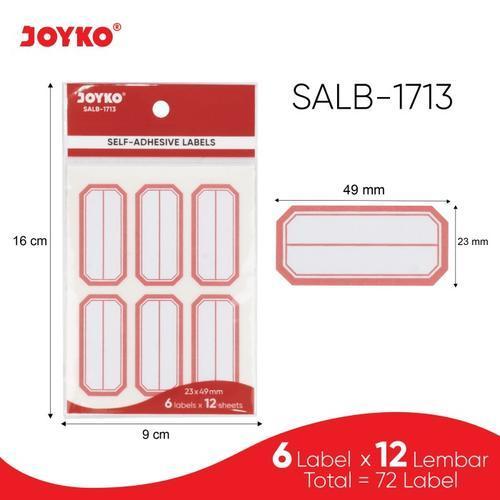 

Label Sticker Self Adhesive Labels Joyko SALB - SALB-1713