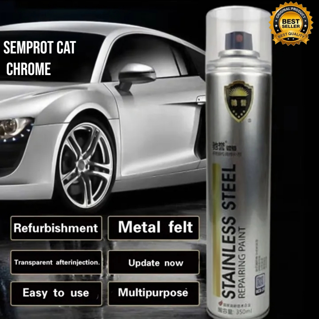 [ ASLI ] Kartrid Semprotan Cat Krom Anti Karat Hemat/SEMPROT CAT CHROME ANTI BERKARAT STAINLESS BERK