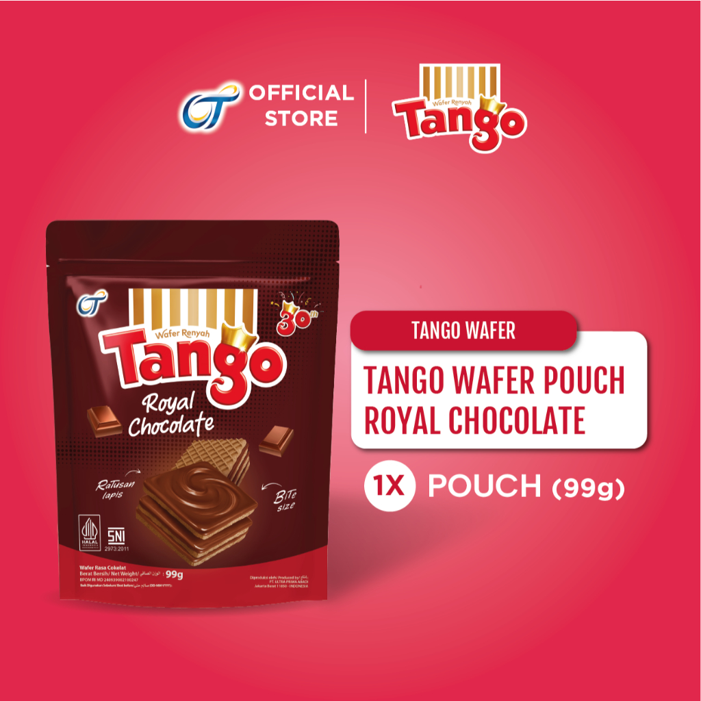 

Tango Wafer Pouch Royal Chocolate 99GR EXCLUSIVE JKT48 - [Isi 1 Pcs]