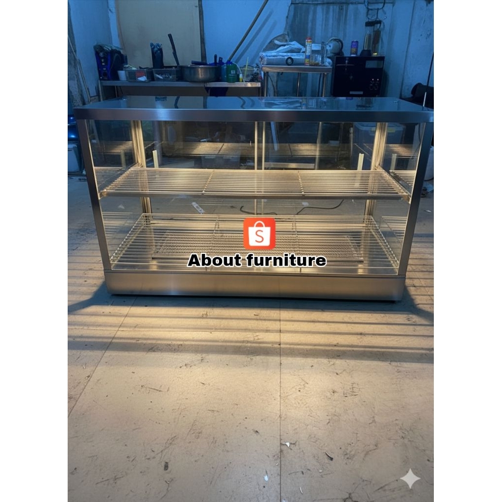 Food warmer+pemanas / Food warmer stainless / Food warmer elektrik / Etalase food warmer