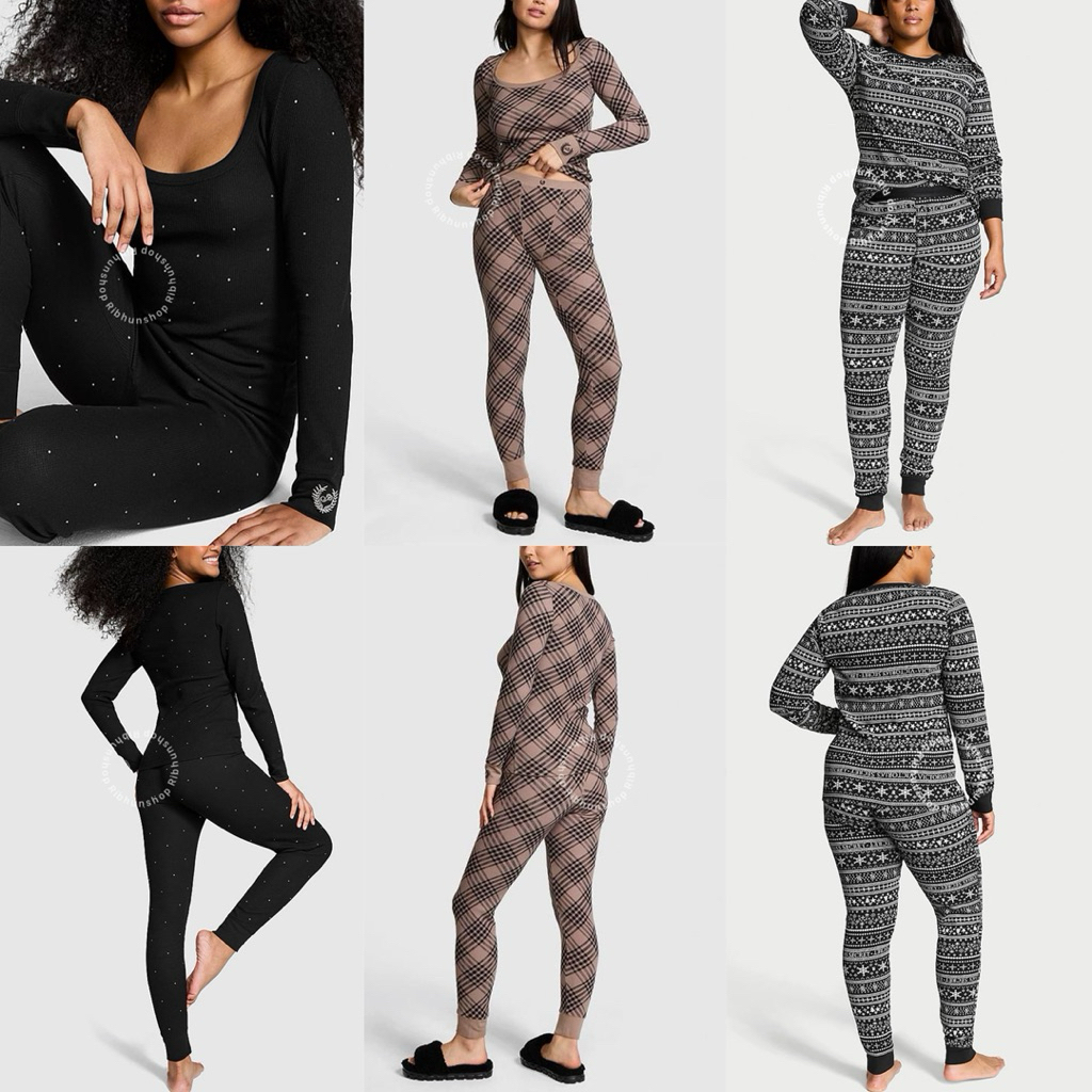 Victoria Secret Thermal Pajama Set Size S