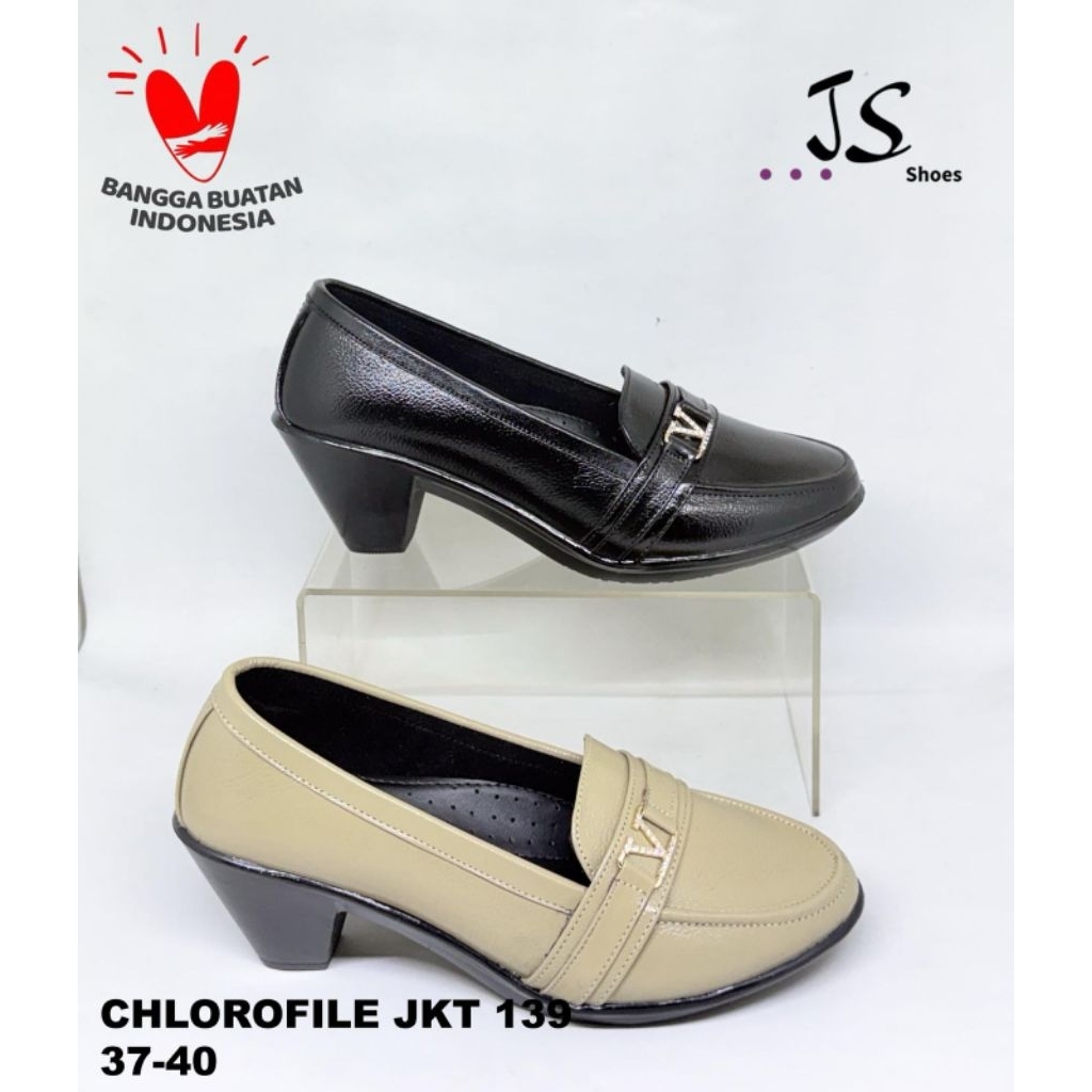 CHLOROFILE 129 - SEPATU FANTOFEL KULIT WANITA DEWASA MERK CHLOROFILE