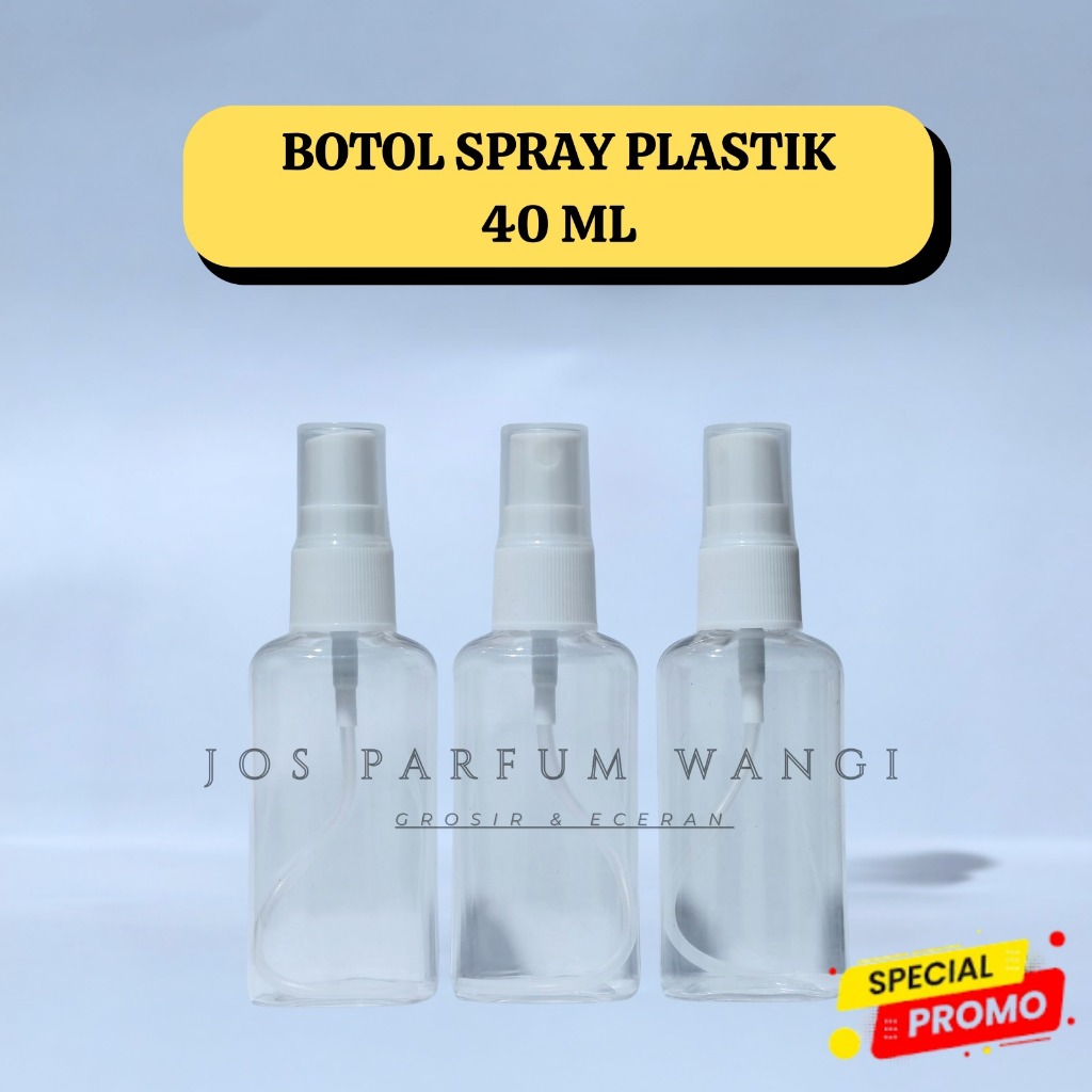 [ 1 PCS ] SP 40 ML. BOTOL SPRAY PLASTIK UKURAN 40ML BENING. BOTOL KOSONG HARGA GROSIR
