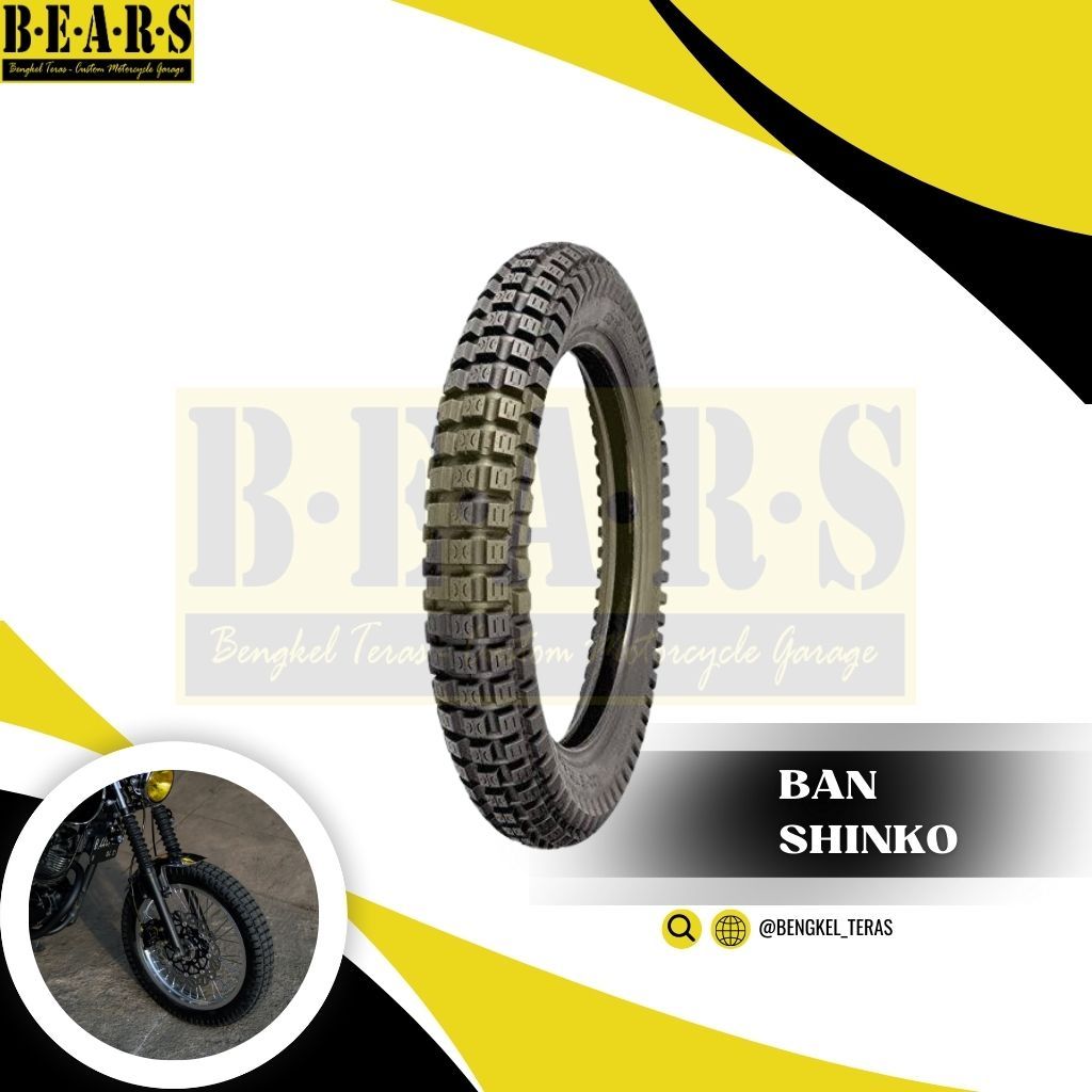 Ban Motor Shinko SR241 Kawasaki W175 Modifikasi Trail Vintage Ring 18 Ring 19