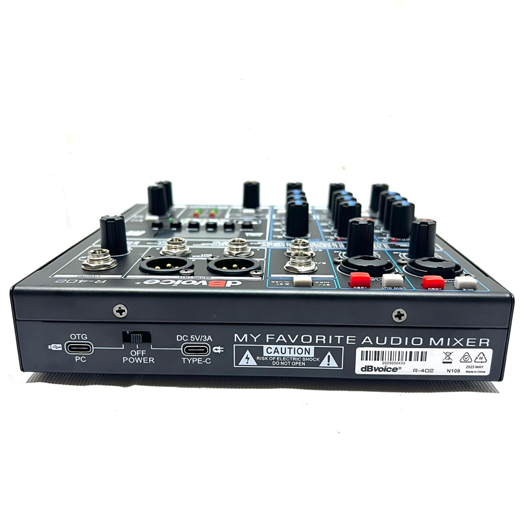 Mixer Dbvoice R 402 Original Product 4 Channel With OTG Live Streaming DBVOICE R402