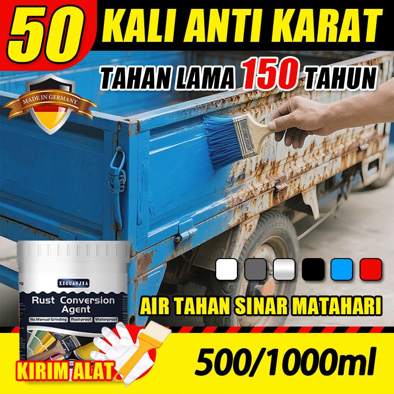 {50 kali anti karat} cat anti karat besi tidak perlu membuat halus sekali menghilangkan 500ml/1000ml