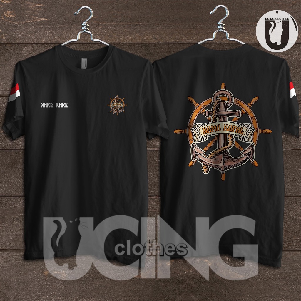 Kaos Baju Jangkar Pelaut Kemudi Kapal Gratis Nama Kaos Distro