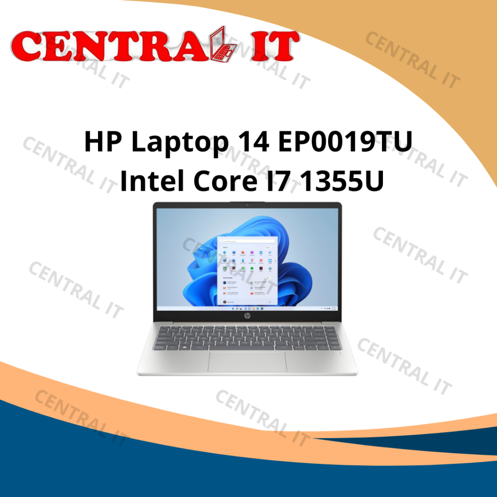 HP Laptop 14 EP0019TU Intel Core i7-1355U Layar 14" Full HD IPS RAM 16GB SSD 512GB Windows 11 Home K