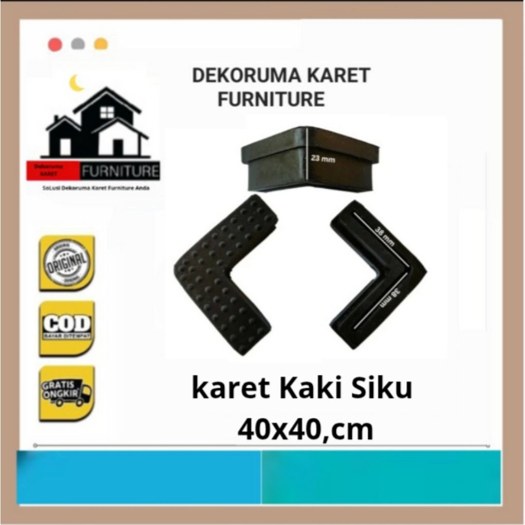 Karet Siku 4x4 Kaki Rak Siku Besi