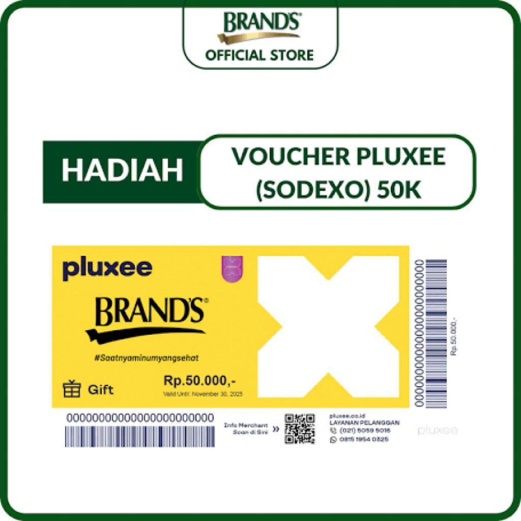 VOUCHER PLUXEE RP.50.000 sodexo