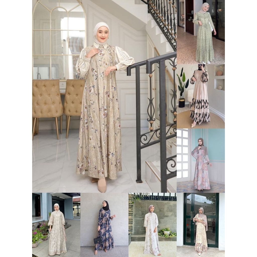 KHUSUS GROSIR RESELLER KODE 1 (DRESS BAJU MUSLIM WANITA)