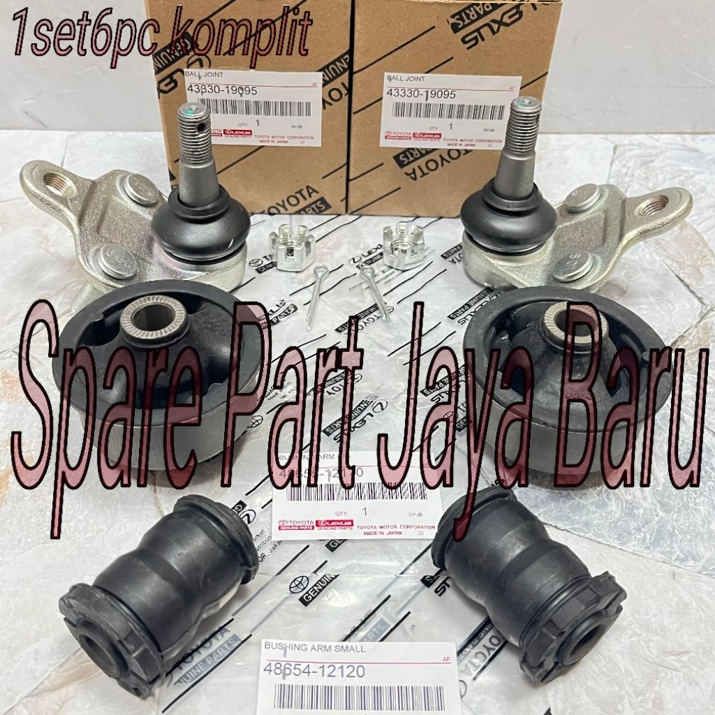 Bushing Arm Set Besar Kecil Set Ball Joint Arm Depan Toyota Corolla Altis Old Lama 2001 2002 2003 20